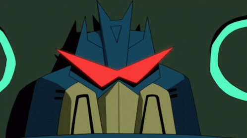 A GIF of the transformer Soundwave saying 'the revolution begins now'